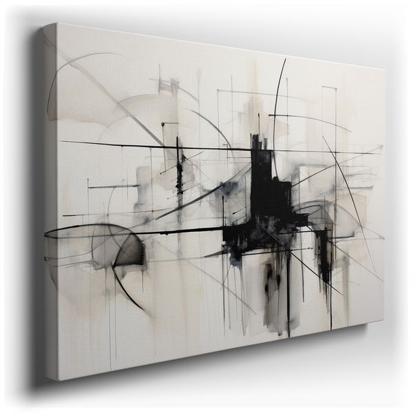 Monochromatic Intricacy in Black and White Wall Art