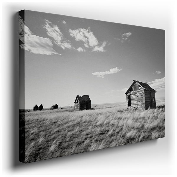 Monochrome Elegance Forgotten Decay Wall Art