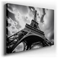 Monochrome Elegance of Eiffel Tower Canvas Art