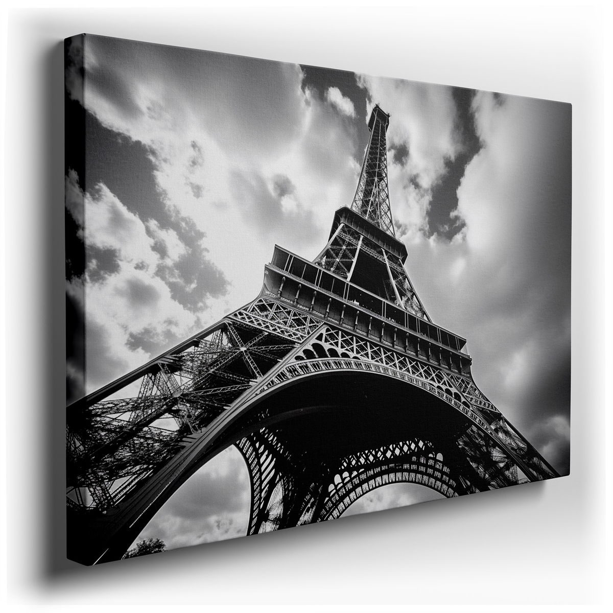 Monochrome Elegance of Eiffel Tower Canvas Art