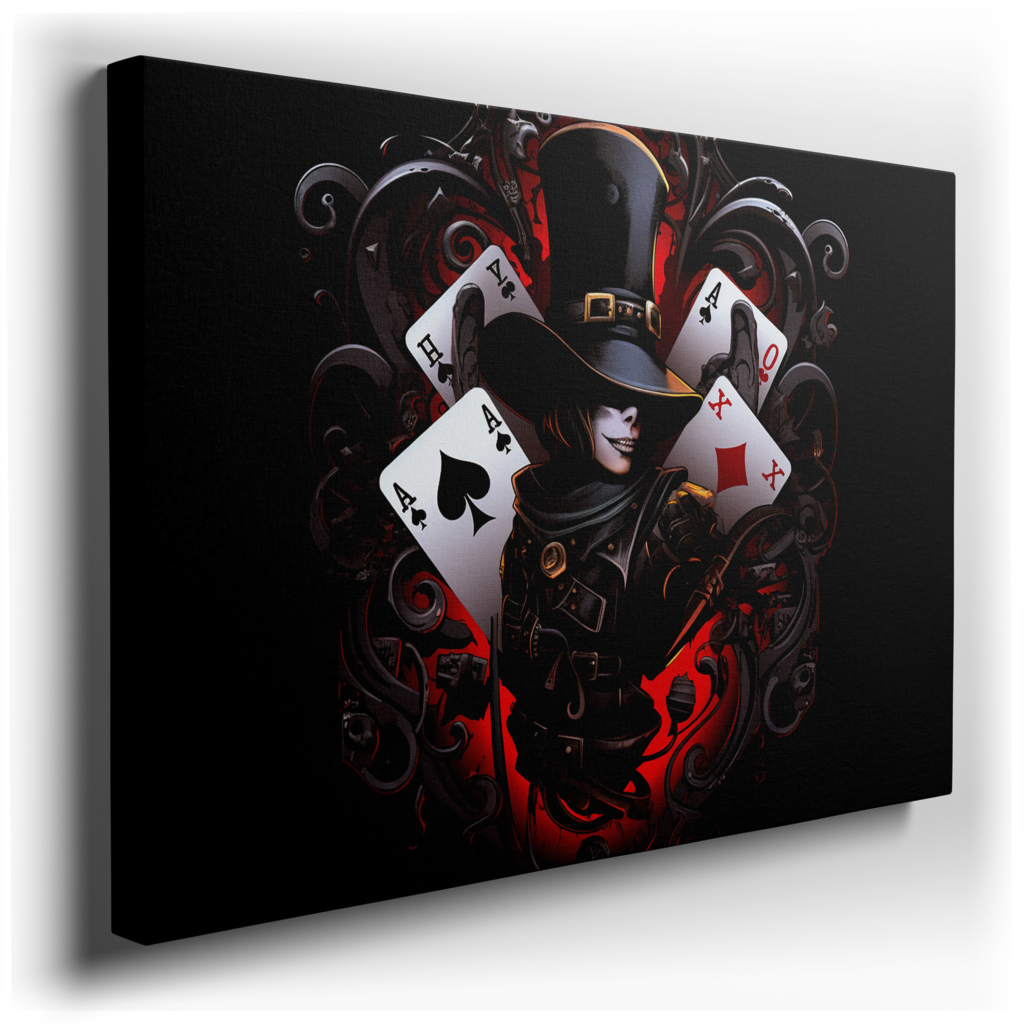 Mysterious Shadows and Tactical Challenges in a Game - Themed Large Wall Art, Canvas Wall Art, Wall Decor for Office,