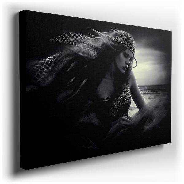 Mystical Mermaid - Ethereal Ocean Canvas Wall Art