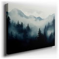 Mystical Mountain Fog - Gateway to Wild Natural Beauty - Canvas Wall Art
