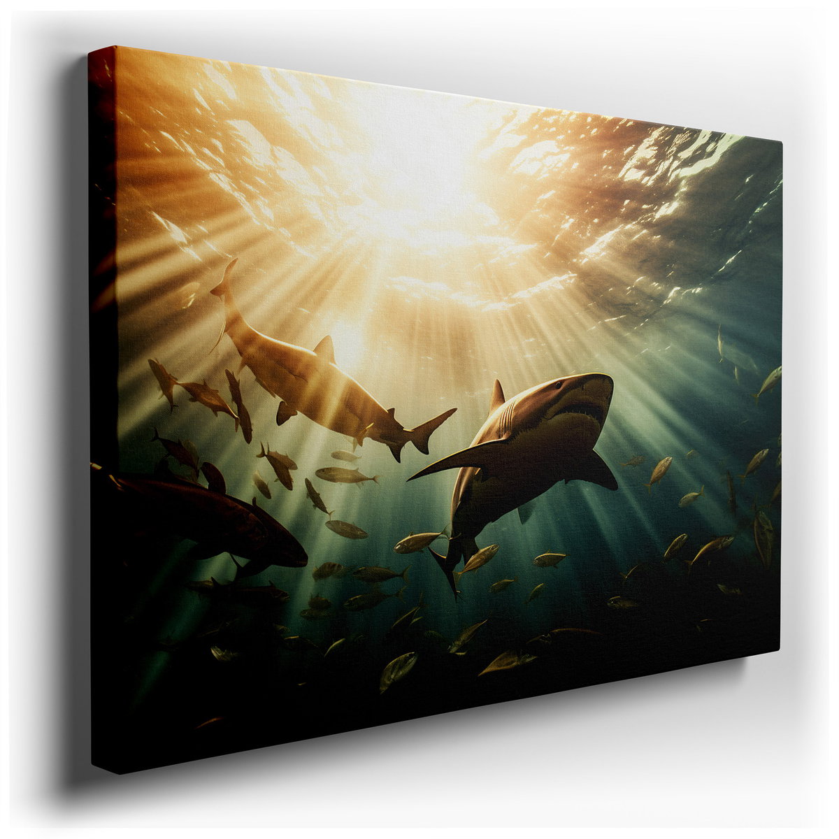 Ocean Serenity - Colorful Marine Life Canvas Wall Art