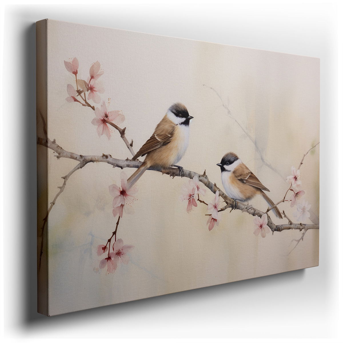 Birds and Cherry Blossoms Wall Art