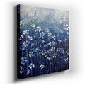 Serene Blue Floral Canvas Art - Tranquil Floral Design