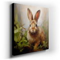 Serene Brown Rabbit - Tranquil Nature Canvas Wall Art