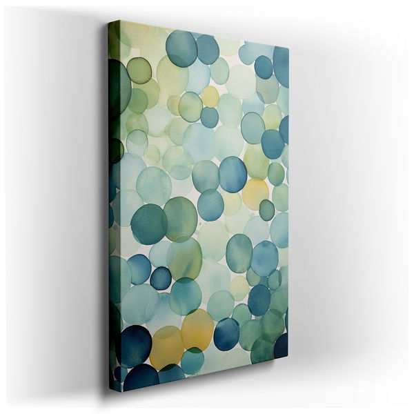 Serene Bubbles in Blues and Greens Wall Art