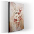 Serene Floral Canvas - Delicate Blossoms with Gold Highlights