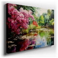 Serene Garden Pond - Large Canvas Wall Art