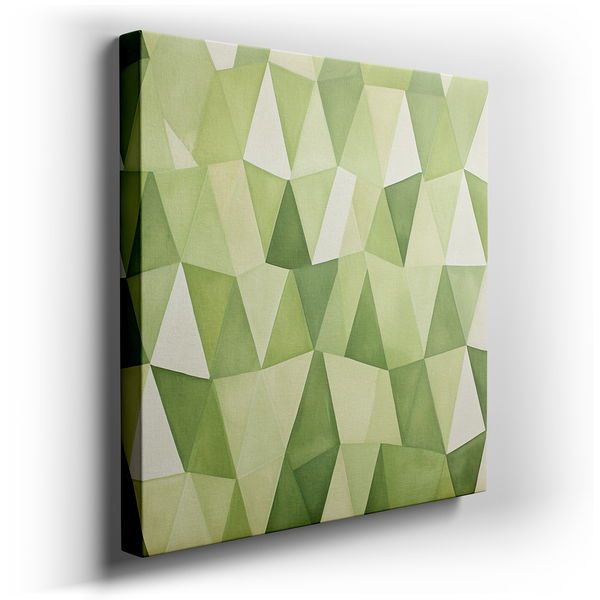 Geometric Tranquility Canvas - Soothing Colors & Shapes