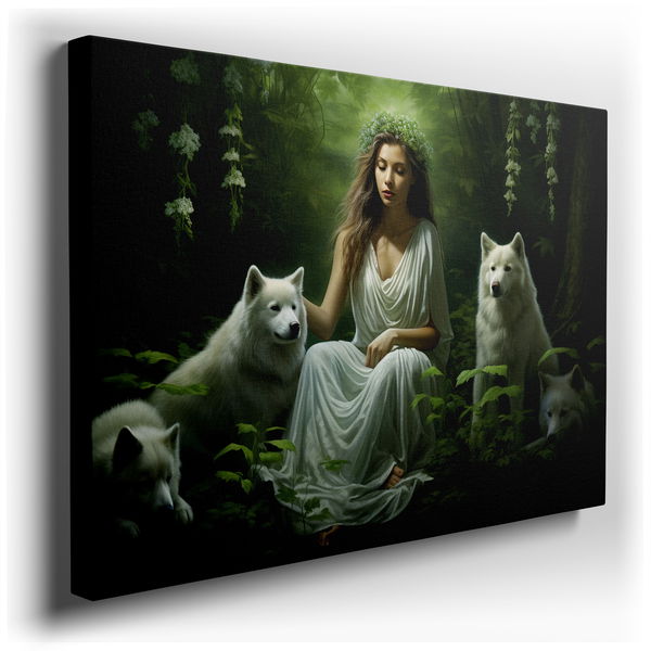 Serene Harmony - Expressive Realism Canvas Wall Art