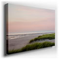Serene Sunset on a Quiet Beach - Pastel Canvas Wall Art