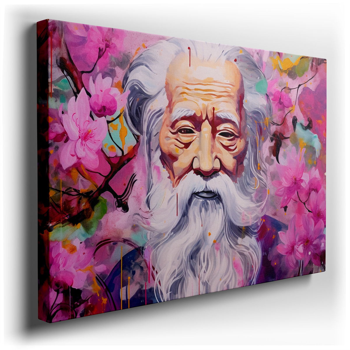 Serene Wisdom - Colorful Canvas Wall Art