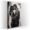 Societal Chaos and Intimate Embrace - Wall Art
