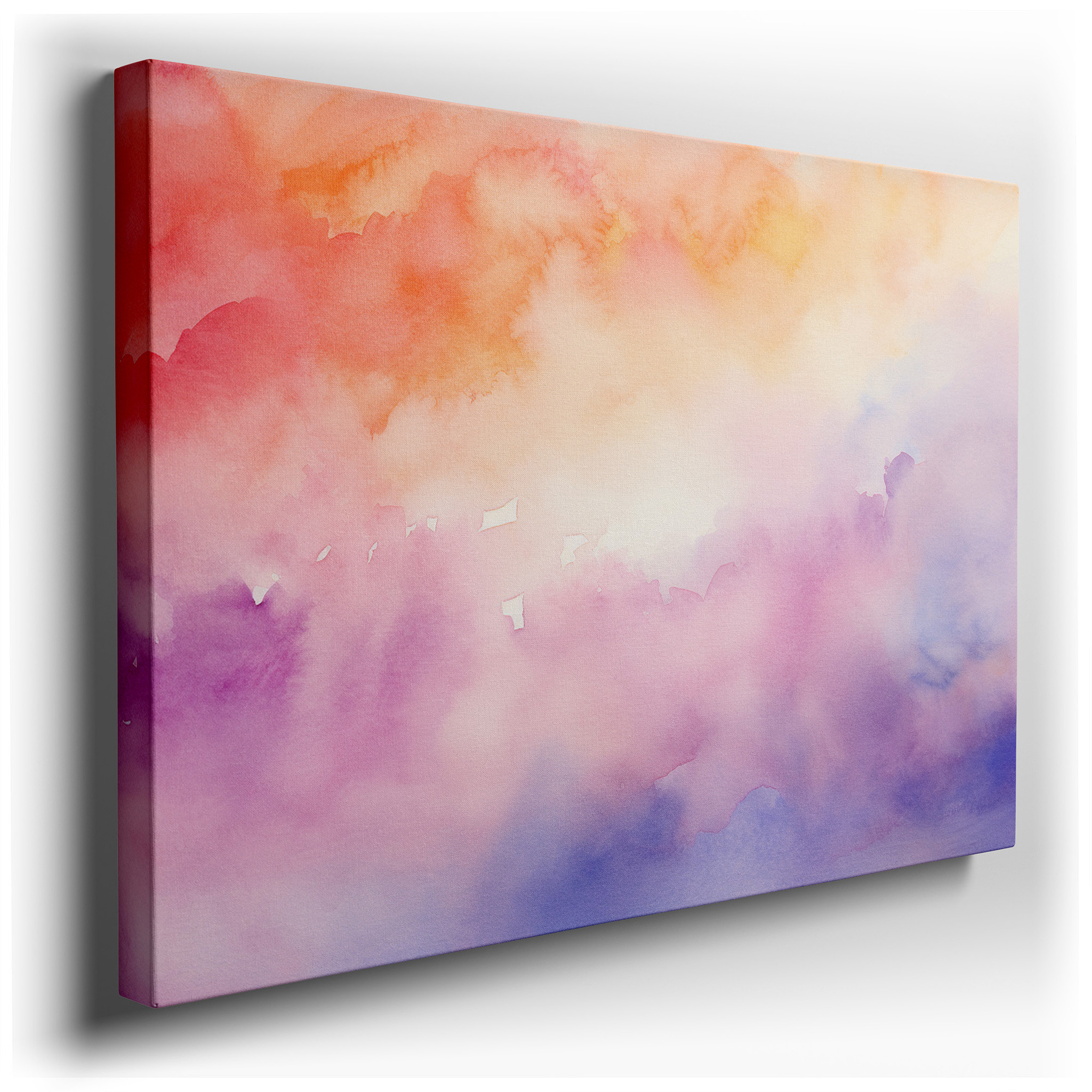 Soft Pastel Ethereal Abstract, Tranquil Gentle Hues for Deep Reflection and Serenity, Large Canvas Wall Art wrapped