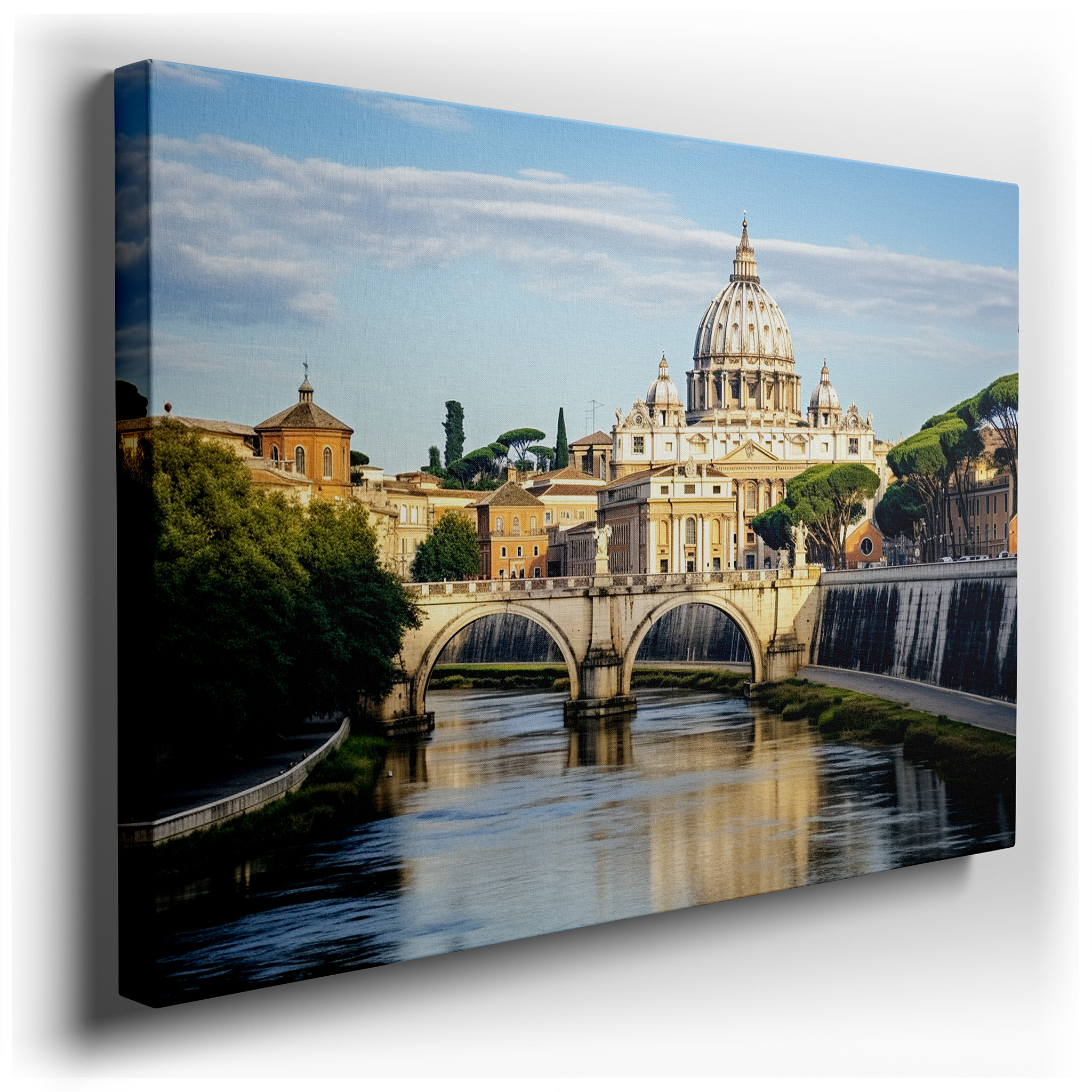 St. Peter's Basilica Mirrored in Tranquil Waters: A Representation of Celestial and Terrestrial Spheres, Large Wall