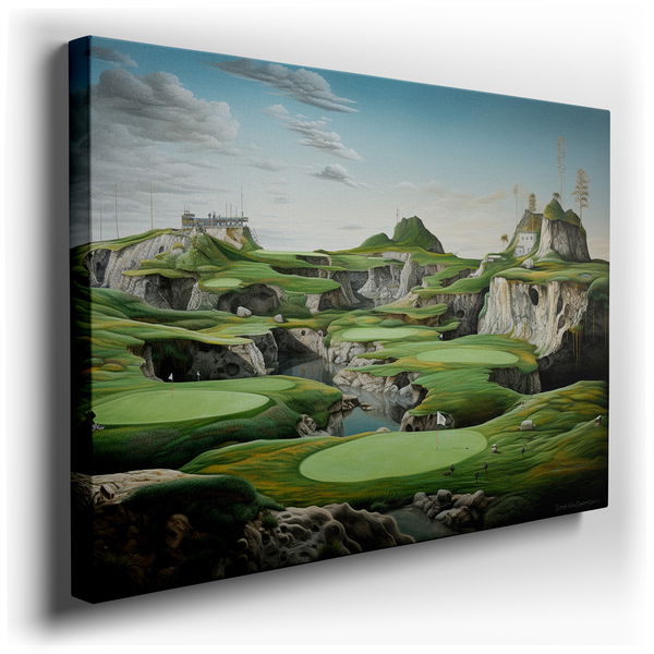 Vibrant Golf Course Wall Art for Sports Enthusiasts