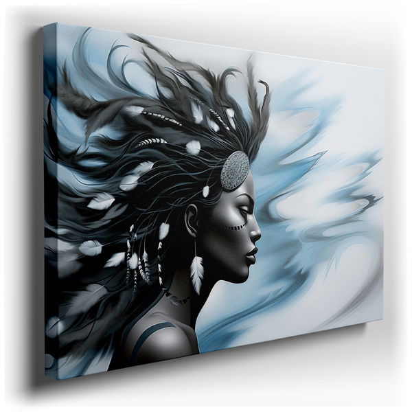 Stunning Portrait of a Woman - Expressive Realism Canvas Wall Art