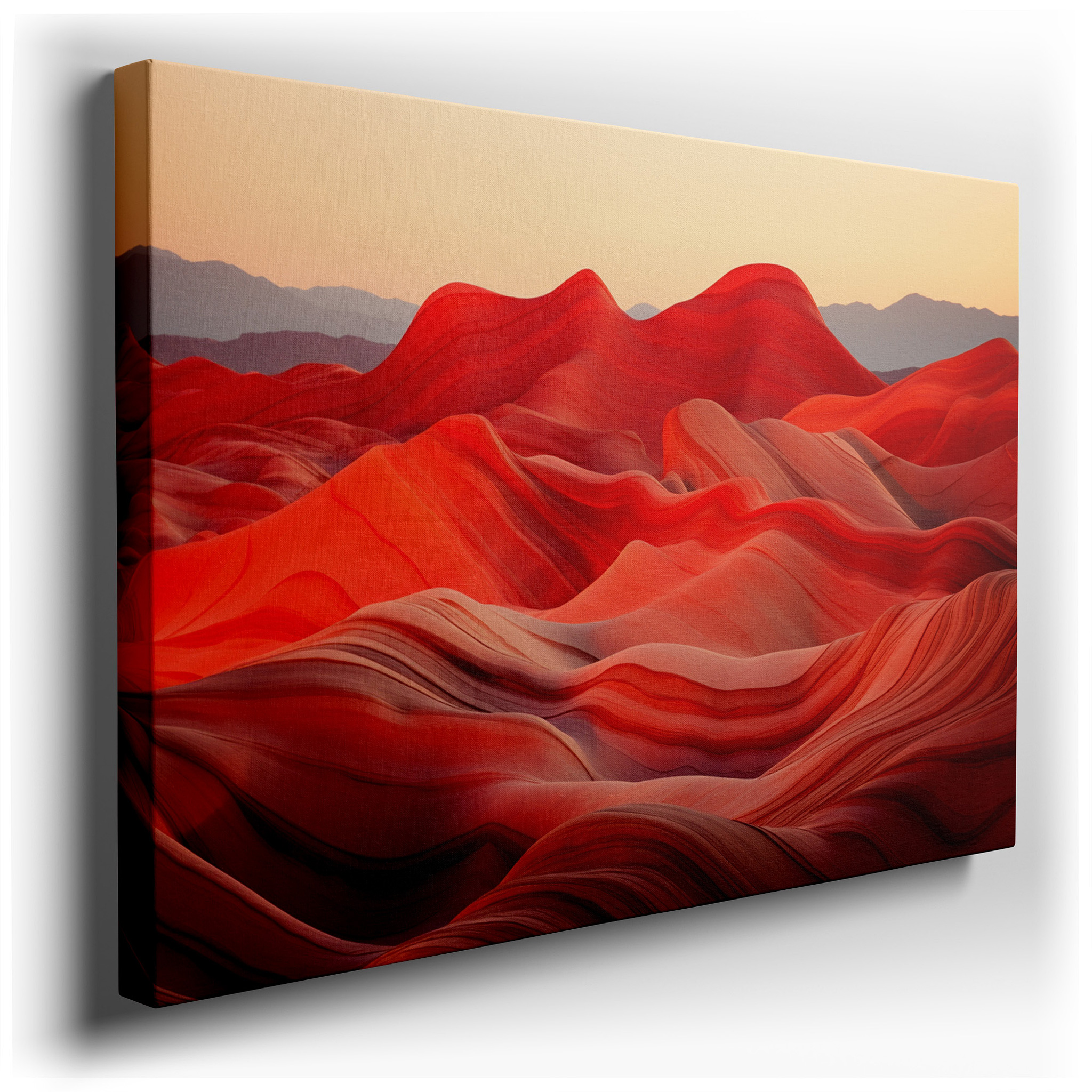 Stunning Red Rock Waves - A Tribute to Nature's Artistic Mastery Large Wall Art, Canvas Wall Art, Wall Decor, Office