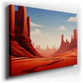 Stunning Southwest American Desert Scenery - Red Rock Canvas Wall Art