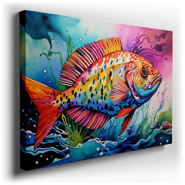 Stunning Underwater Life - Colorful Fish Canvas Wall Art