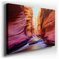 Sunlit Canyon - Tranquil Waters Canvas Wall Art