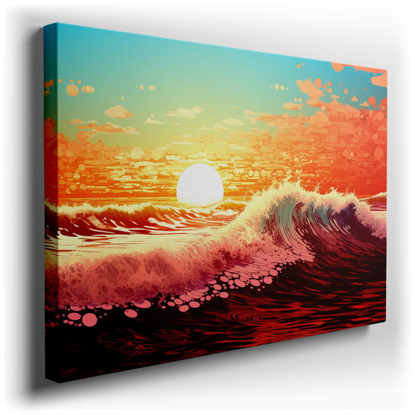 Sunset Over the Ocean - Nature's Beauty Wall Art