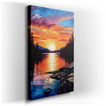 Sunset Serenity Canvas Print for Bedroom and Office