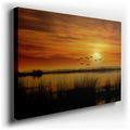 Sunset Serenity Over Tranquil Waters - Large Wall Art