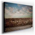 Timeless Blend of Aged Bricks and Evening Sky - Canvas Wall Art