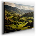 Tranquil Evening Embrace - Golden Valley Canvas Art