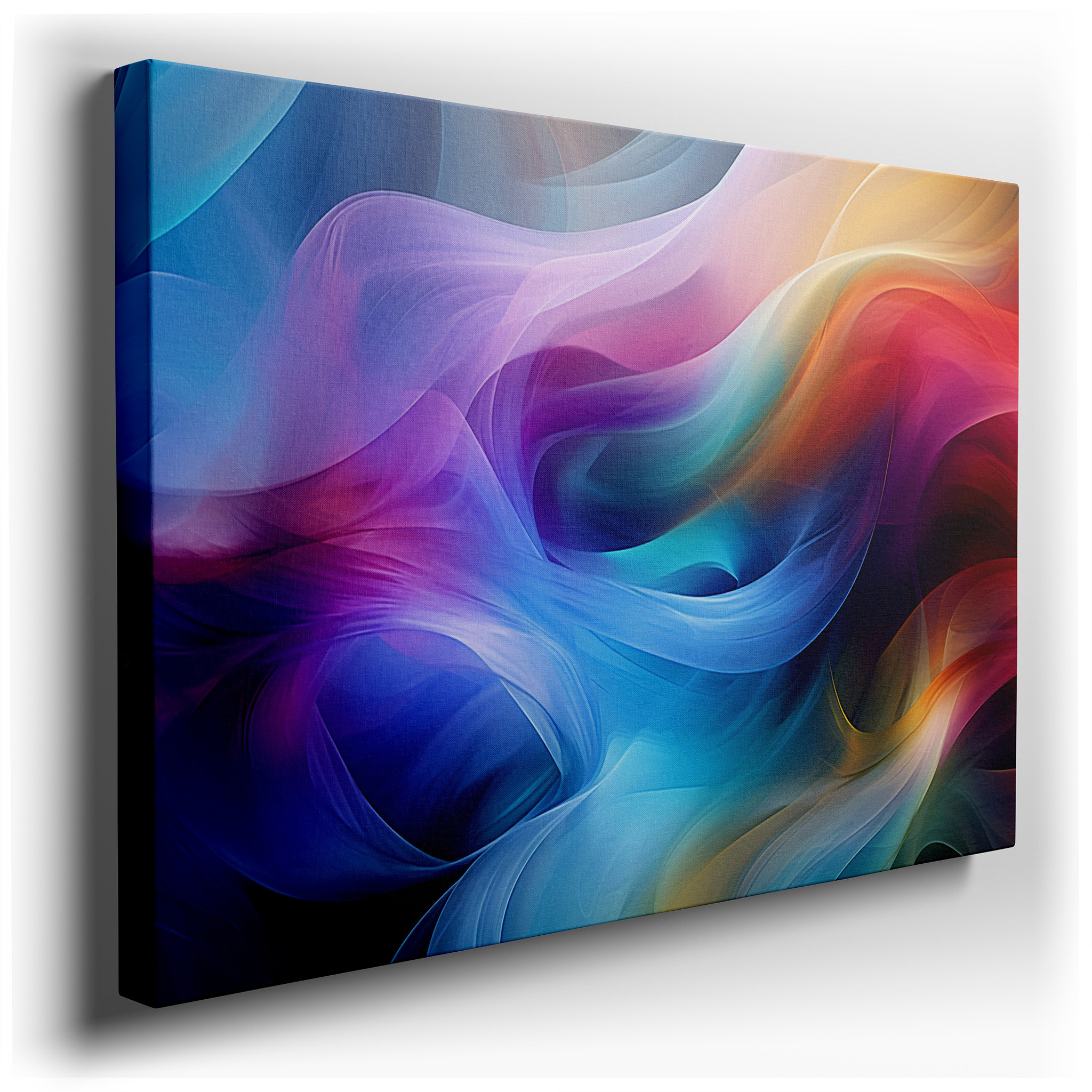 Tranquil Landscapes in Serene Pastel Hues and Soft Abstract Shapes for Peaceful Reflection - Large Canvas Wall Art for