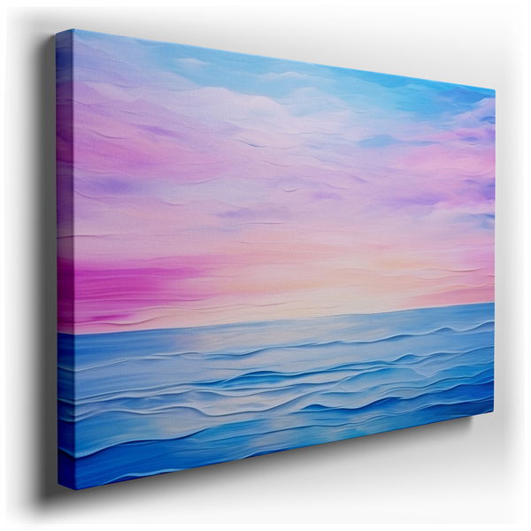 Tranquil Seascape at Dusk - Impressionist Canvas Wall Art