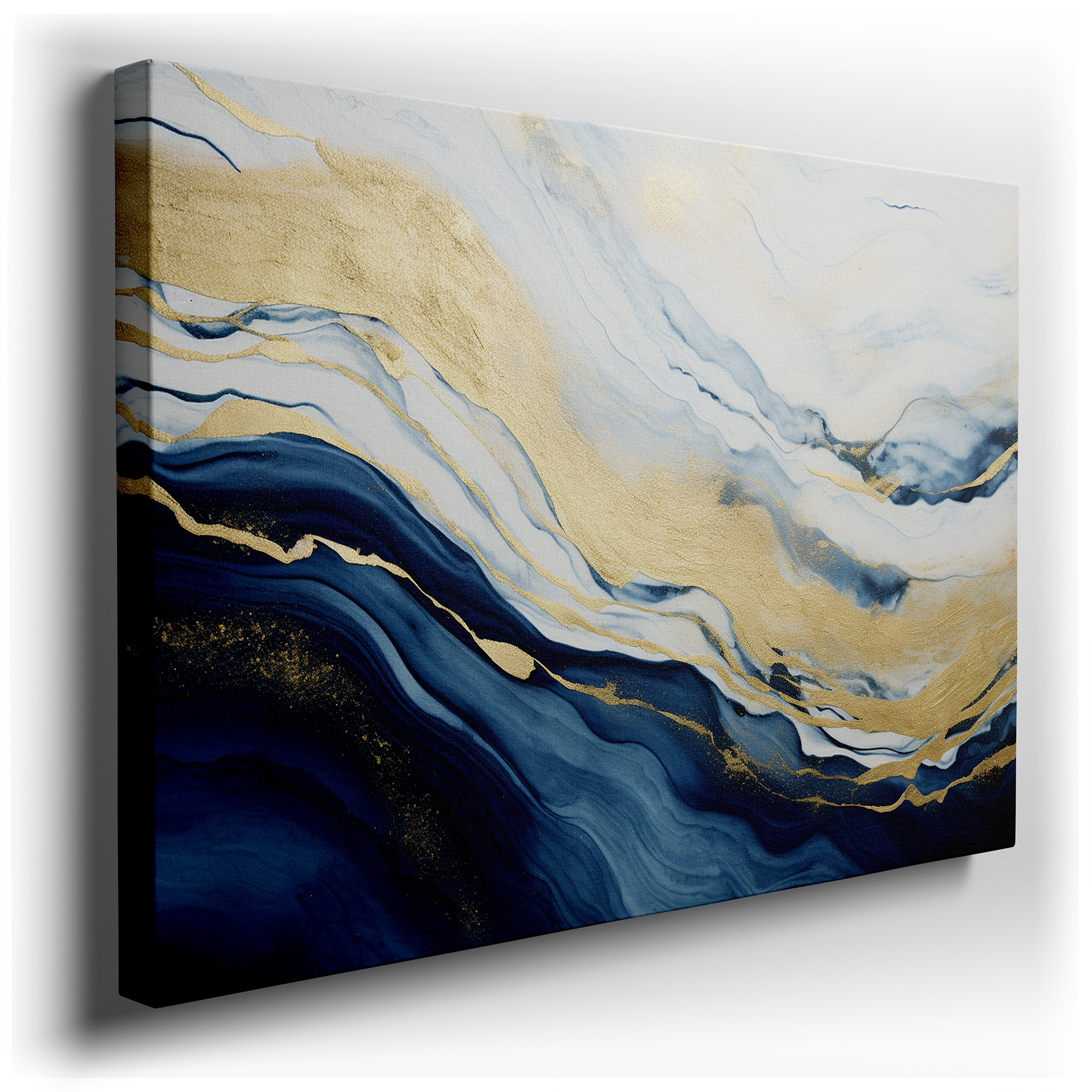 Tranquil Seascape: Where the Ocean Kisses the Sky, Sunlight Plays on the Waves, Offering Peace and Serenity - Large