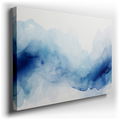 Tranquil Tides - Serene Blue Canvas Wall Art