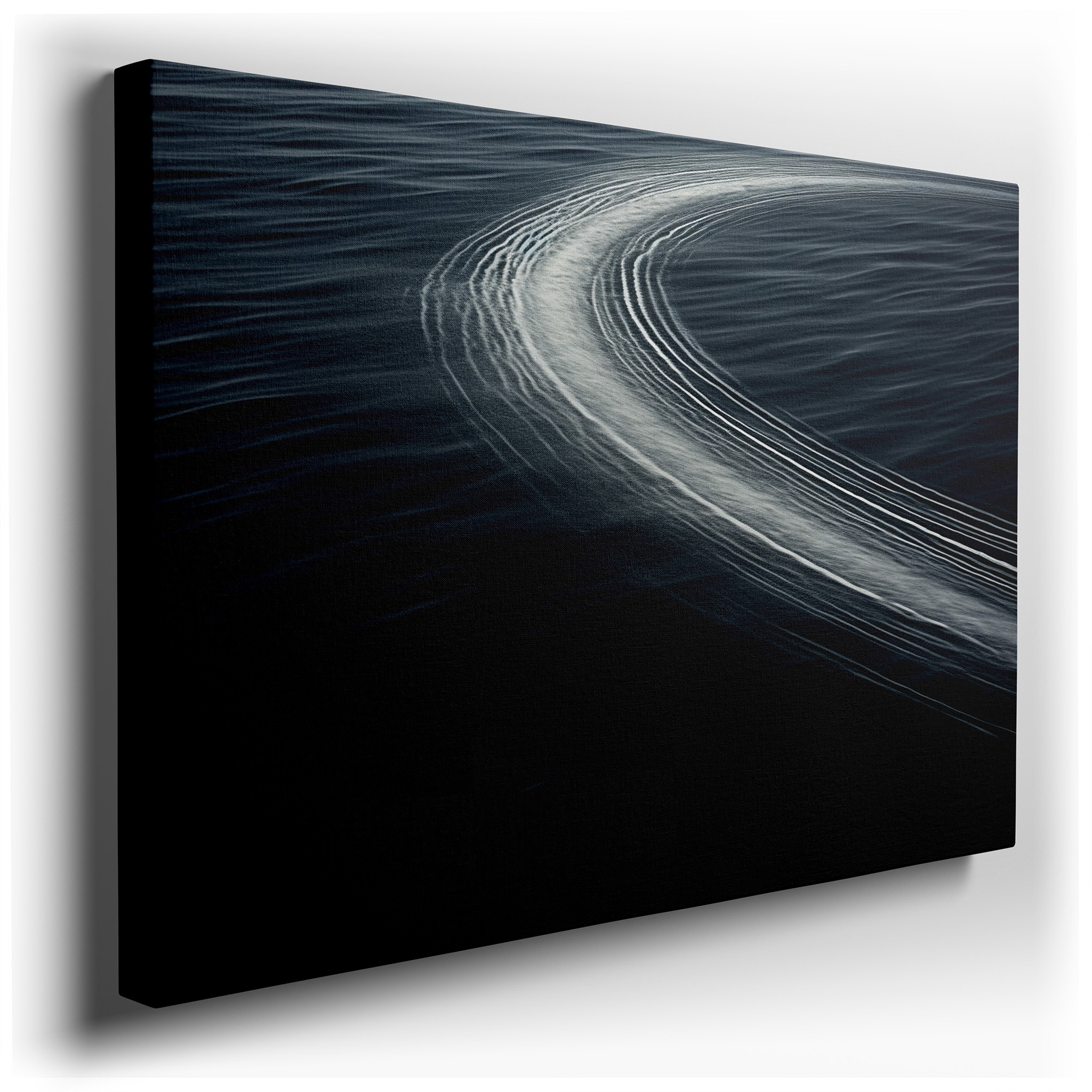 Tranquil Waters: A Serene Journey - Graceful Reflections Large Canvas Wall Art for Office and Bedroom Decor wrapped