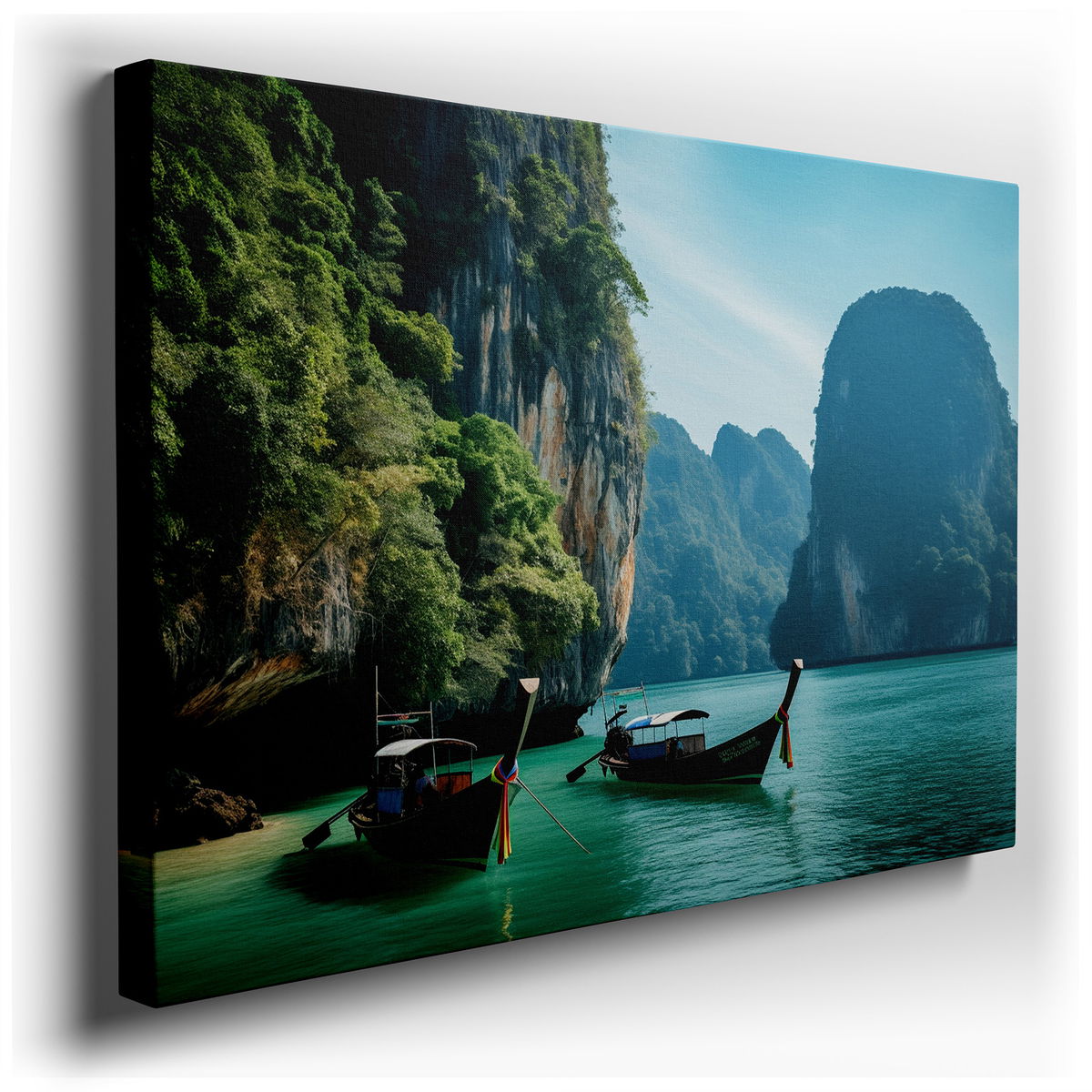 Tropical Paradise Scene - Large Wall Art