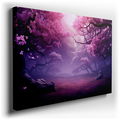 Twilight Enchanted Cherry Blossom Forest - Ethereal Canvas Wall Art