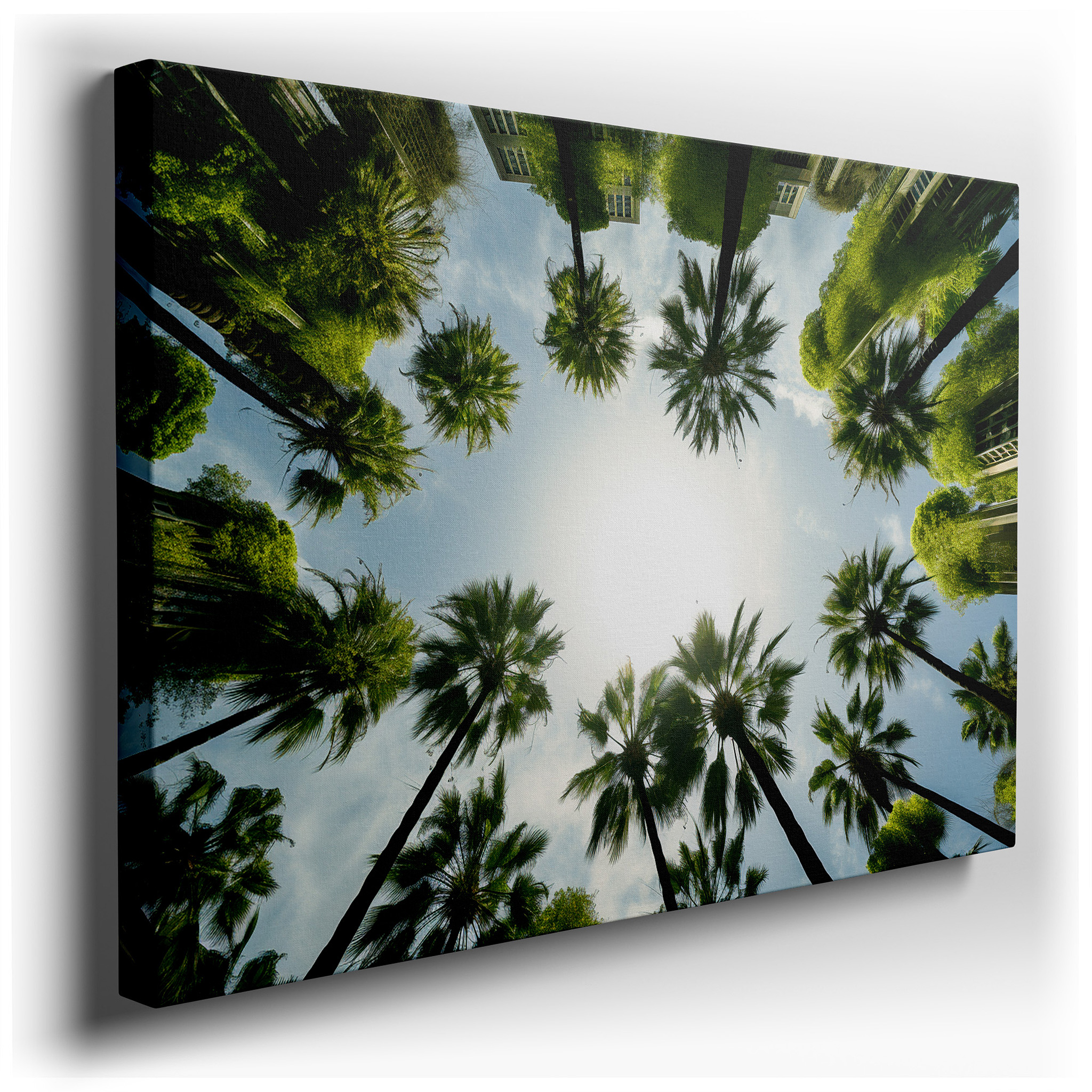 Urban Oasis in the Heart of the City: A Tranquil Fusion of Nature and Design - Large Wall Art, Canvas Wall Art, Wall