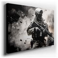 Valor Soldier - Intense Conflict Canvas Wall Art