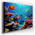 Vibrant Underwater Paradise - Colorful Canvas Wall Art