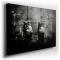 Vintage Boxing Gloves Canvas Art for Office & Bedroom