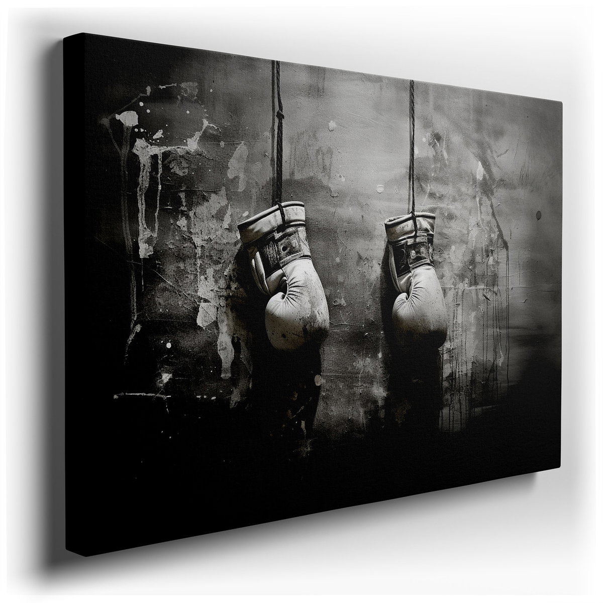 Vintage Boxing Gloves Canvas Art for Office & Bedroom