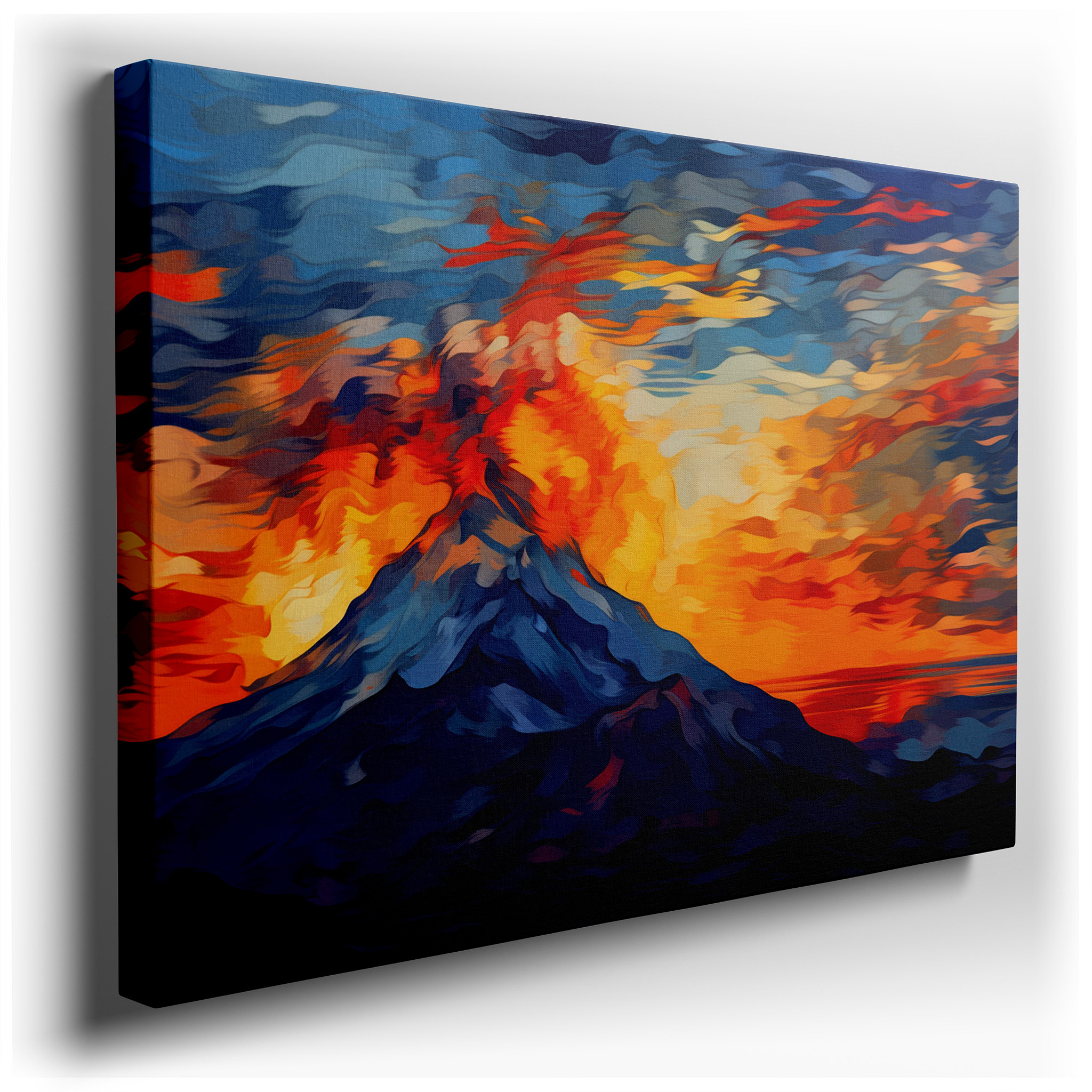 Volcanic Fury Unleashed: A Stunning Exhibition of Nature's Force and Elegance - Large Wall Art, Canvas Wall Art, Wall