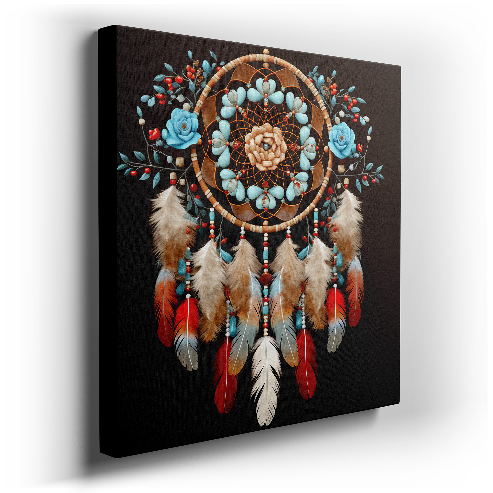 Clock Silhouette at Sunset - A Dance of Time and Nature's Allure. Large Canvas Wall Art for Office and Bedroom Decor.