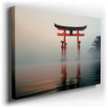 Enchanting Red Torii Gate - Serene Canvas Wall Art