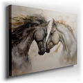 Serene Connection of Two Horses - Canvas Wall Art