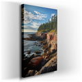 Stunning Interplay of Earth and Water - Coastal Canvas Wall Art