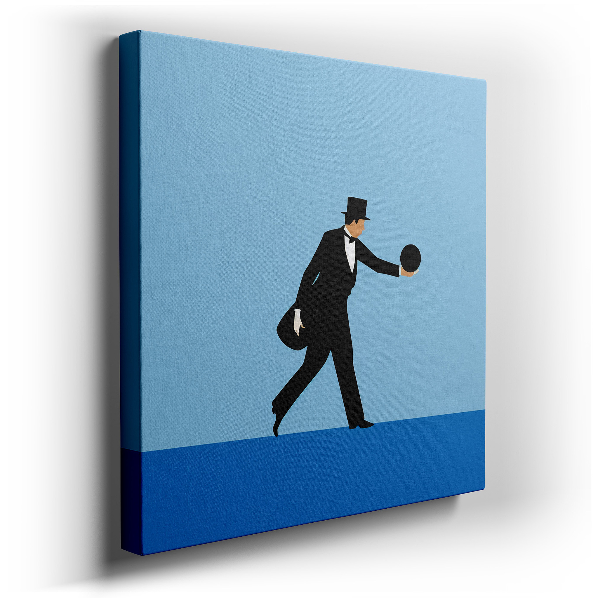 Wall Decor: "Elegance at the Alley" - A Playful Mix of Sophistication and Fun. Large Canvas Art for Offices, Bedrooms,